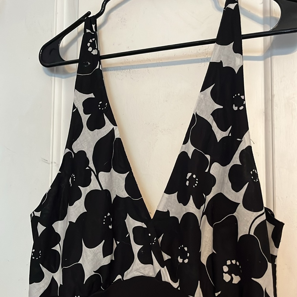 Jonathan Martin size 16 black and white halter maxi dress. NWT - Picture 4 of 8